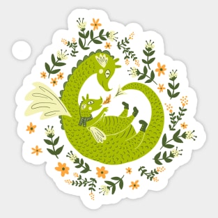 Mama and Baby Dragon Sticker